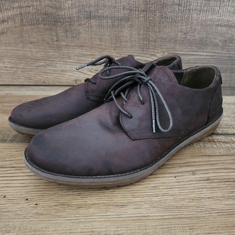 Timberland Men Size 12 Earthkeepers Travel Oxford Shoes Brown Lace Up